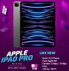 Apple iPad Pro 12.9″M2 (6ᵉ génération)