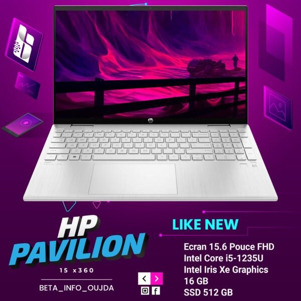 HP Pavilion X360 I5 Intel i5-1235U