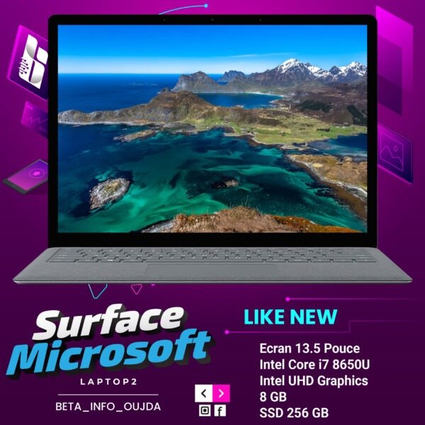 Microsoft Surface Laptop 2 – Intel Core i7 8650U