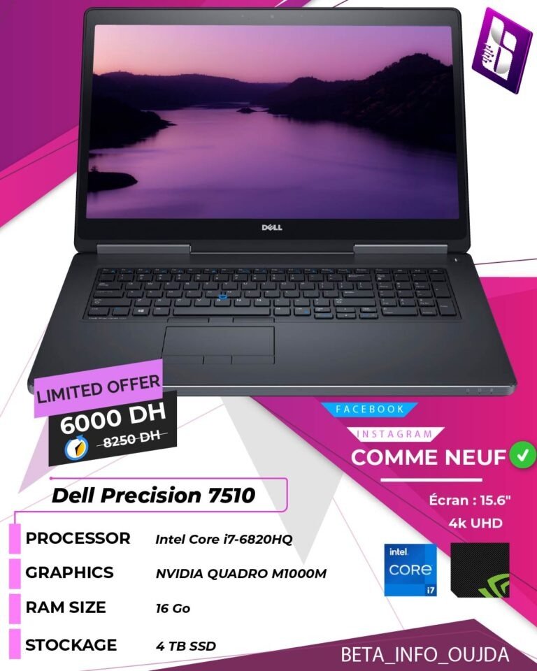 Dell Precision 7510 Intel Core i7 6820HQ 4K UHD
