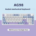 ZIFRIEND AG98 mechanical keyboard Blue/White/Purple (Red Switch)