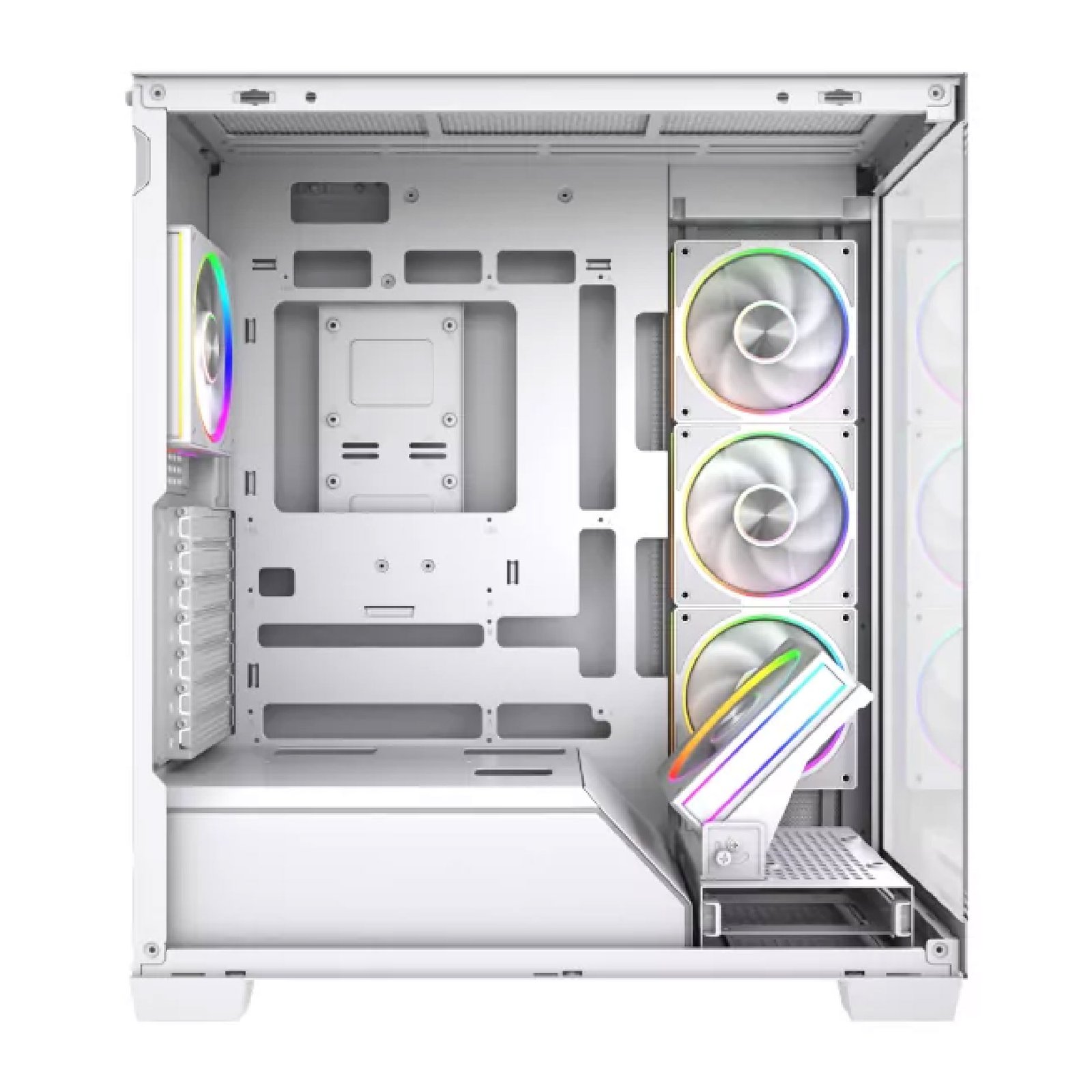 Boitier Gamer SG NV7 5 FAN ARGB BLANC